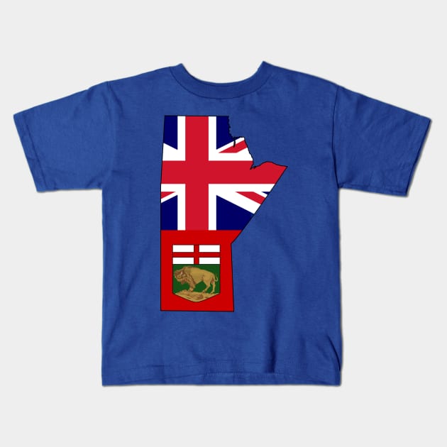 Manitoba Kids T-Shirt by somekindofguru